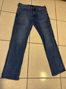 True Religion Men's Ricky Straight Cut Jeans Size 36x33 Medium Wash Fade - Picture 1 of 11