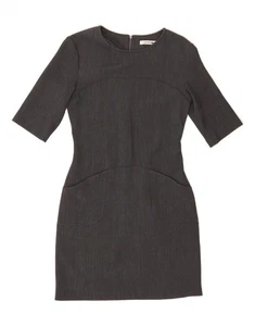 LACOSTE Womens Bodycon Dress Size 36 Small Grey Polyester CK08 - Picture 1 of 3
