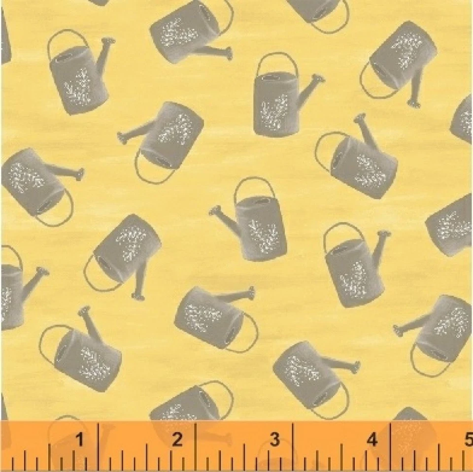 Latas de riego Windham de tela de algodón con resorte por yarda    Foto 1 de 1
