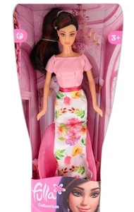 Neu Fulla Collection islamische asiatische Modepuppe Blumen elegant Weihnachtsgeschenk - Bild 1 von 4