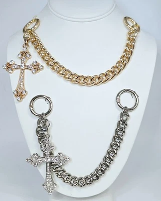 Кристалл крест коренастый цепочка сумка цепочка: блестящий моды вперед сумочки аксессуар - Изображение 1 из 4