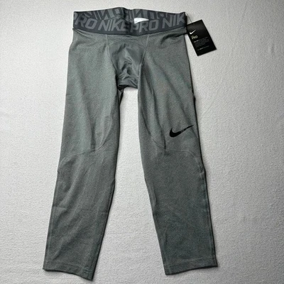 耐克男式灰色训练压缩紧身裤 S 码 — 第 1/4 张图片