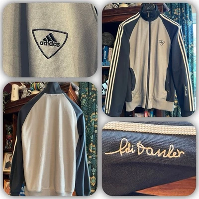 ADIDAS “ADI DASSLER” TRACKTOP 🎃 Large 24”ptp 🎃 VINTAGE 2003 STUNNING!! - Image 1 of 4