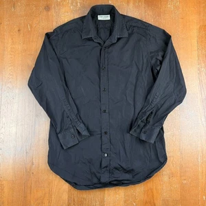 Saint Laurent Paris Faded Black Production Sample Shirt Size Uk 8 Authentic - Picture 1 of 6