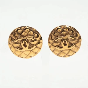 Pendientes Chanel Coco Mark Matelasse (para ambas orejas) oro GP - Imagen 1 de 6