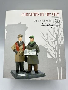 DEPT 56: Christmas In The City “Breaking News” BRAND NEW Figurine 2021 - Picture 1 of 15