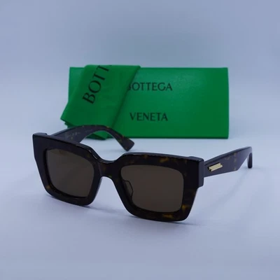 Gafas de sol Bottega Veneta BV1212S 002 Habana/Marrón 52-20-145 nuevas auténticas Foto 1 de 4