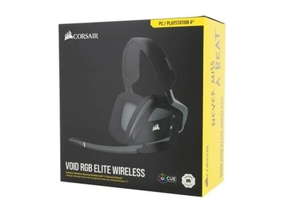 Corsair Void RGB Elite Wireless Gaming Headset schwarz Surround Kopfhörer PC - Bild 1 von 3