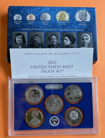 2023 S American Women Quarters Proof  BOX and COA from 10 coin set Cover