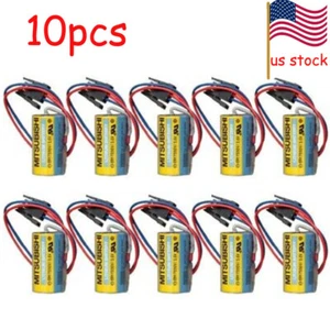 10x NEW ER17330 A6Bat 3.6V 2/3A PLC Lithium Battery For Mitsubishi PLC's 3.6v US - Picture 1 of 6