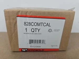 NEW Wiremold 828COMTC Recessed Aluminum Comm Cover - Picture 1 of 6