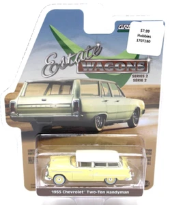 Greenlight 1955 Chevy 210 Handyman Wagon yellow/white WLRR's - Picture 1 of 4