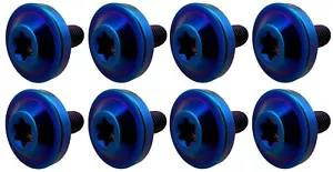 Blue Burnt Titanium Engine Bay Bolt Dress Up Kit fits 07-15 R8 4.2L 5.2L RHD LHD - Picture 1 of 5