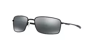 Oakley Square Wire Sunglasses OO4075-01 Polished Black W/ Black Iridium Lens - Picture 1 of 5