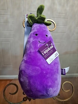 Multipet  Ice Eggplant Dog Toy 11”Clinker And Squeaky. - Image 1 of 4