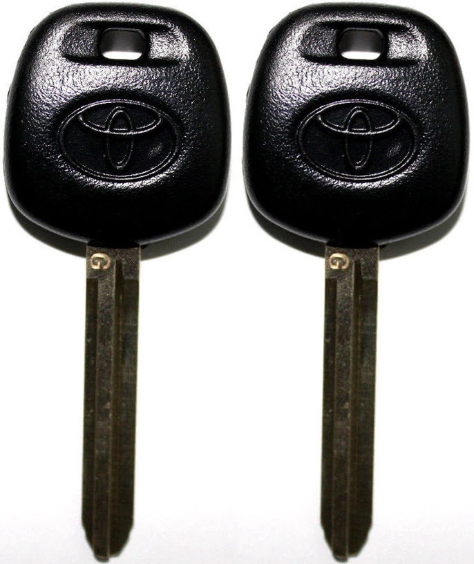2 TOYOTA SCION UNCUT IGNITION/DOORS "G" STAMP TRANSPONDER CHIPPED LOGO KEY BLANK - Image 1 of 2