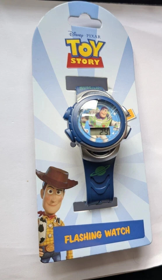 Disney Toy Story Buzz Lightyear Blue Plastic Strap Watch A Buzz Digital Display  - Image 1 of 1