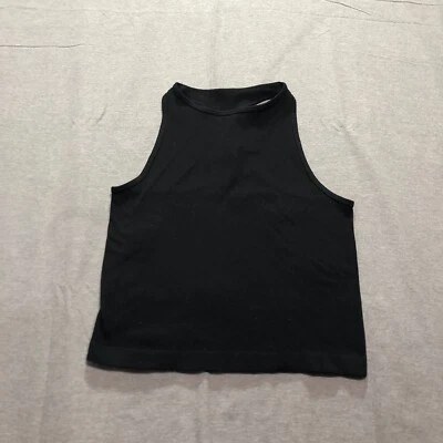 Женская майка Aura M/L эластичная спортивная темно-минималистская для отдыха смоляной черный цвет - Изображение 1 из 4