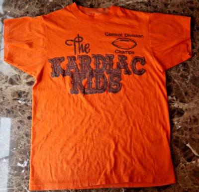 Camiseta de fútbol americano vintage Kardiac Kids Cleveland Browns (S) temporada 1979-1980 Foto 1 de 4
