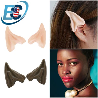 Halloween Ears Costume Small Elf Cosplay Props Pixie Latex Prosthetic Hobbit - Image 1 of 4