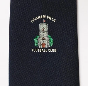 Brixham Villa Football Club vintage tie Devon British made England soccer AFC - Picture 1 of 3