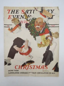 THE SATURDAY EVENING POST - DECEMBER 25, 1937 (NORMAN ROCKWELL CHRISTMAS COVER) - Imagen 1 de 1