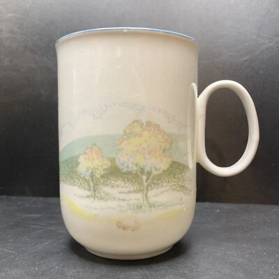 Vintage Rose of England Moorland Scene fine bone china Mug Ann Anderson England - Image 1 of 4