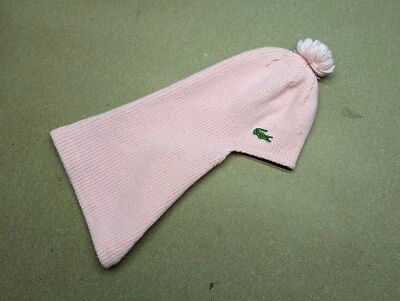 Máscara facial vintage Chemise Lacoste para mujer rosa pasamontañas Gator Gater damas Foto 1 de 4