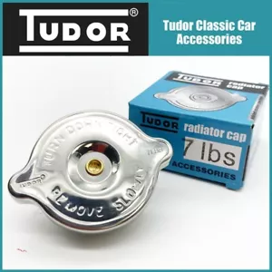 Tudor Polished Stainless Steel Radiator Rad Pressure Cap 7lbs / 7Psi - Picture 1 of 8