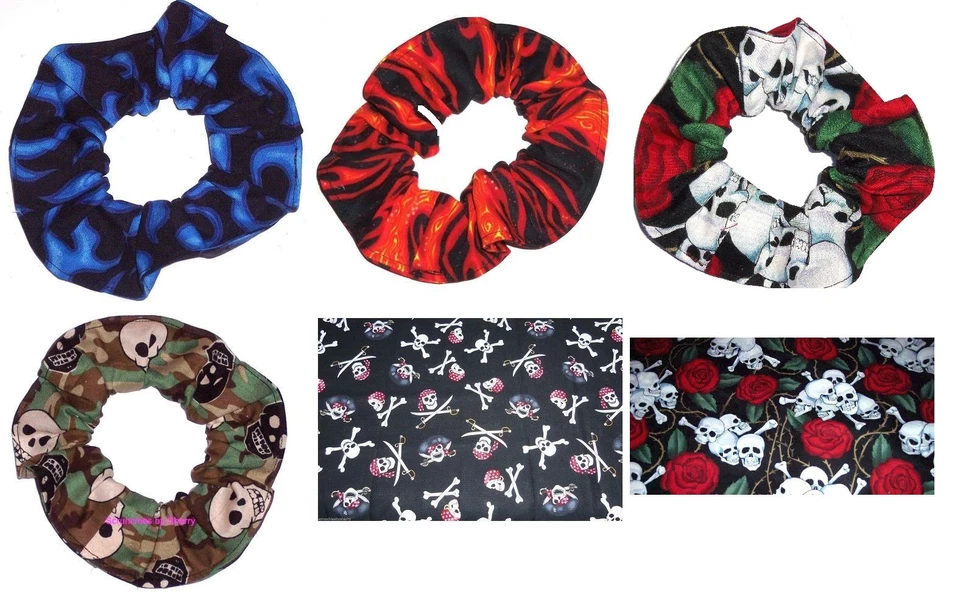 Corbatas de camuflaje azul naranja calaveras llamas motociclista pelo crujientes de jerez Foto 1 de 1