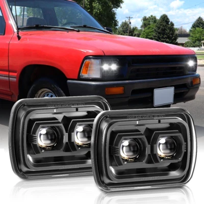 Par de faros LED de haz alto bajo de 5X7 7X6"" más nuevos para camioneta Toyota 1982-1995 Foto 1 de 4