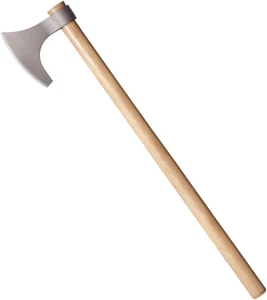 Cold Steel Viking Hand Axe 1055 Carbon Steel 30in Hickory Handle Battle Throwing - Picture 1 of 12