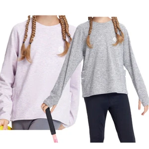 Unisex Kids Tops Long Sleeve Sweatshirt Thumb Loungewear Warm Sleepwear Casual - Picture 1 of 29
