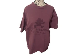 Vintage Disney Cast Member Original Brown T Shirt Size Large RARE - Picture 1 of 16
