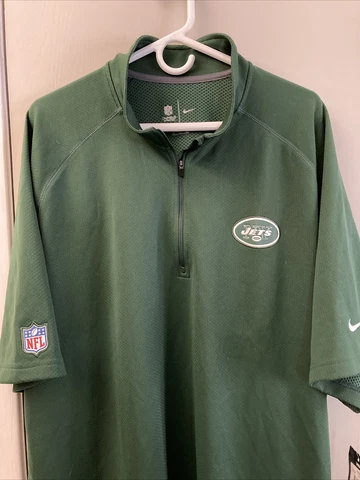 New York Jets 1/4 Zip Pullover Men's Size 3XL NIKE Sweatshirt NWT NFL ON FIELD Cover