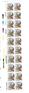 1973-1974 U. S. MNH 10c ZIP CODE, PLATE BLOCK STRIP of 20 SCOTT #1511 - Picture 1 of 1