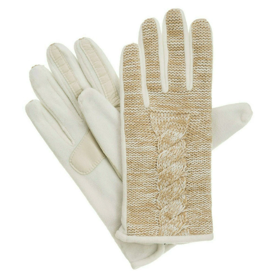 Guantes para mujer ISOTONER marfil jaspeado cable polar smarTouch THERMAflex XL Foto 1 de 1