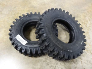 TWO New 4.80-8 Carlisle X-Trac Deep Lug Tires GardenTiller Snow Blower Xtrac - Picture 1 of 4