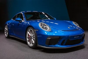 Heim Wandkunstdruck - Vintage Fahrzeug Poster - Porsche 911 GT3 - A4,A3,A2,A1,A0 - Bild 1 von 1