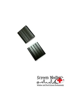 2 Pack - Black Pull Tabs for Window Screens - Hard PVC - Picture 1 of 7