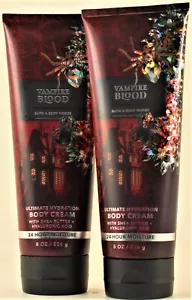 QTY 2 - Bath & Body Works VAMPIRE BLOOD Body Cream Lotion Moisturizer 8oz - Picture 1 of 2