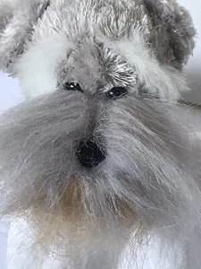 Webkinz Ganz Schnauzer Gray And White Dog Plush Stuffed Animal 7 Inch EUC - Picture 1 of 9