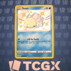 Pokemon - Snom - SV033/SV122 - SWSH: Shining Fates - Holo - Holograma Brillante Raro Casi Nuevo - Imagen 1 de 1