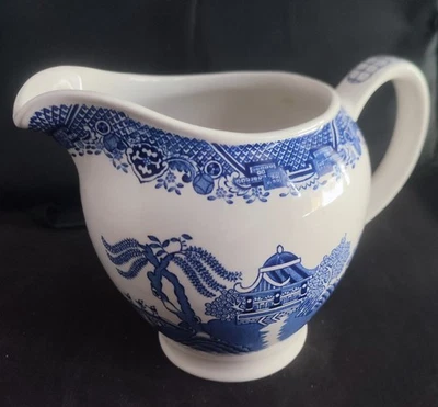 Woods & Sons England Willow barco con salsa blanco y azul Foto 1 de 4