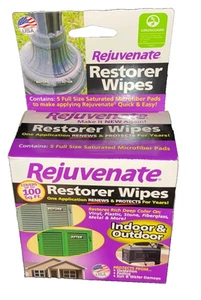 Rejuvenate Restorer Wipes 5 Pack Microfiber Indoor Outdoor Surface Cleaner NEW - Picture 1 of 9