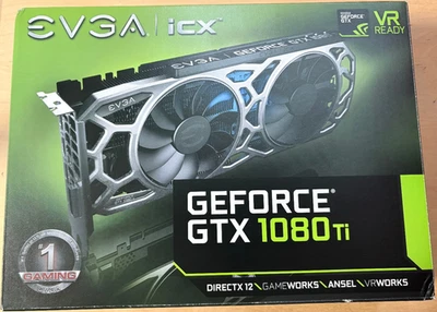 eVGA GTX 1080 Ti SC2 Gaming 11GB GDDR5X iCX Graphics Card 11G-PR-6593-KR - Image 1 of 4