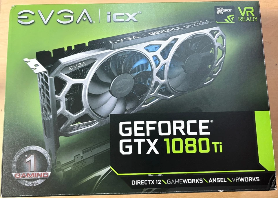 eVGA GTX 1080 Ti SC2 Gaming 11GB GDDR5X iCX Graphics Card 11G-PR-6593-KR - Image 1 of 4