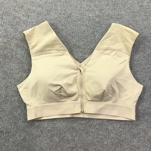 Sujetador deportivo Tommie Copper para mujer XL beige cremallera frontal compresión cobre Znergy - Imagen 1 de 12