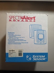 System Sensor SPSR Wall  Speaker Strobe Red SpectrAlert Advance New - Picture 1 of 3