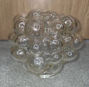 Vintage Helena Tynell Glass Bubble Glass Lamp Shade Light Round Clear Art - Picture 1 of 4